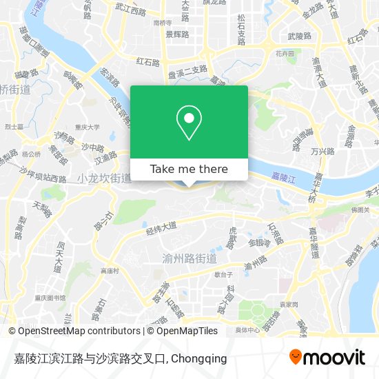 嘉陵江滨江路与沙滨路交叉口 map