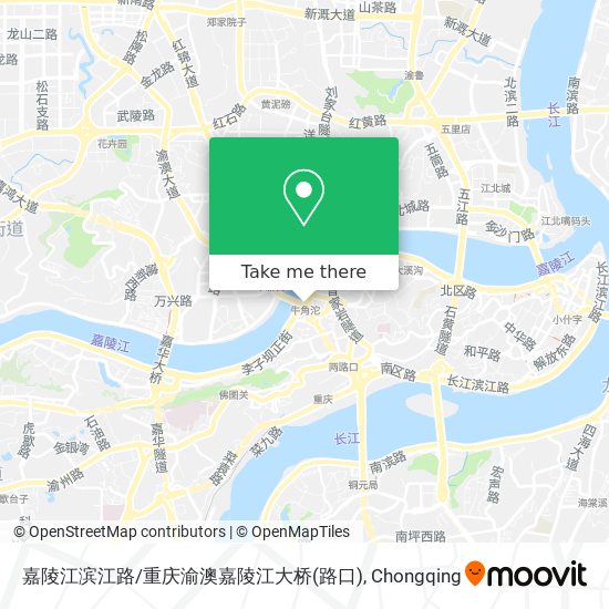 嘉陵江滨江路/重庆渝澳嘉陵江大桥(路口) map