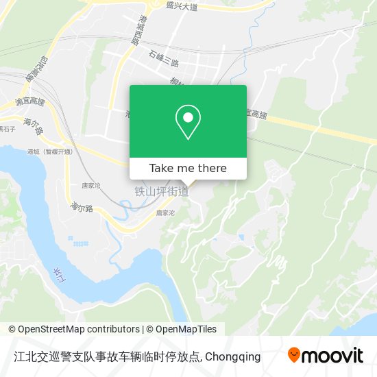 江北交巡警支队事故车辆临时停放点 map