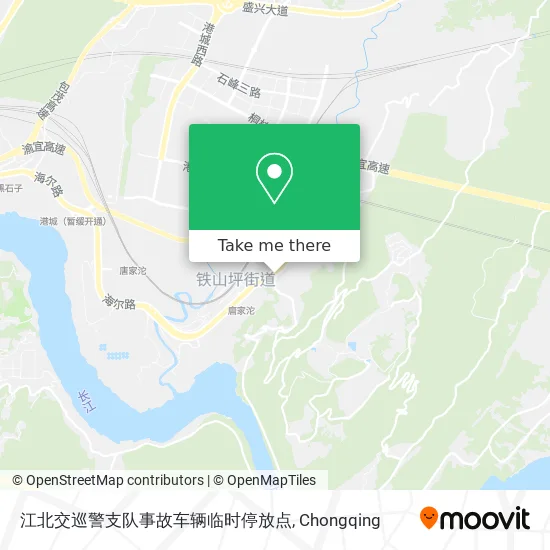 江北交巡警支队事故车辆临时停放点 map