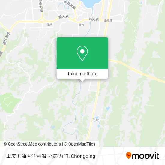 重庆工商大学融智学院-西门 map
