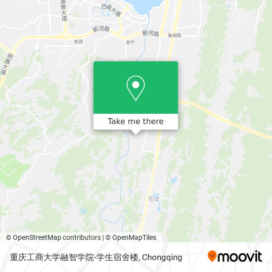 重庆工商大学融智学院-学生宿舍楼 map