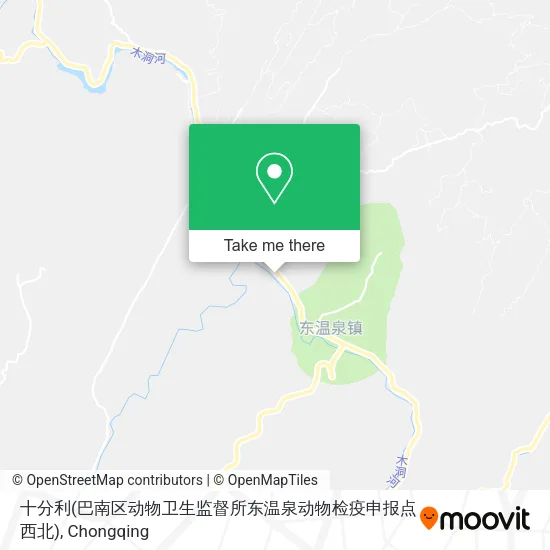十分利(巴南区动物卫生监督所东温泉动物检疫申报点西北) map