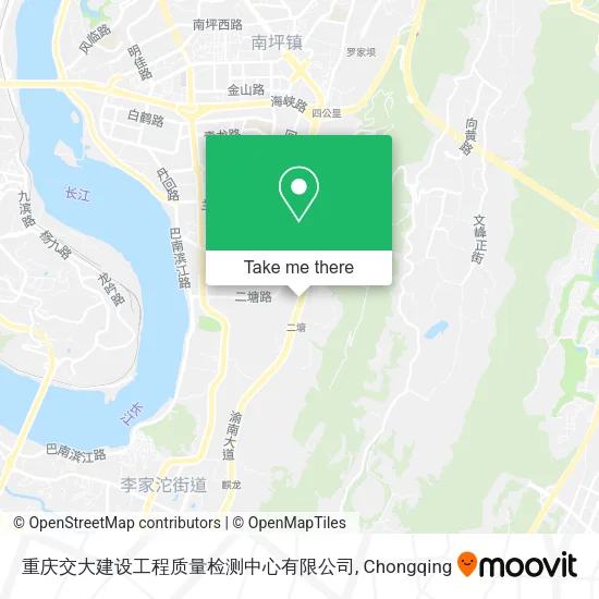 重庆交大建设工程质量检测中心有限公司 map