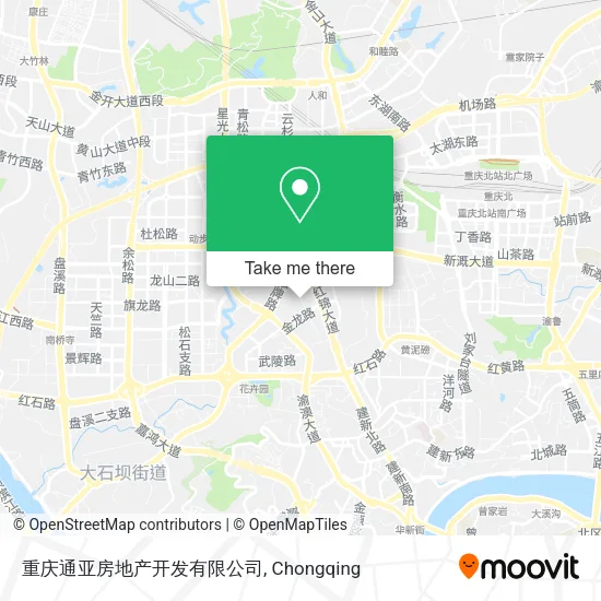 重庆通亚房地产开发有限公司 map