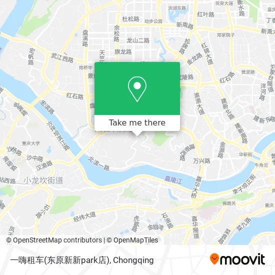 一嗨租车(东原新新park店) map