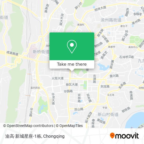 渝高·新城星座-1栋 map
