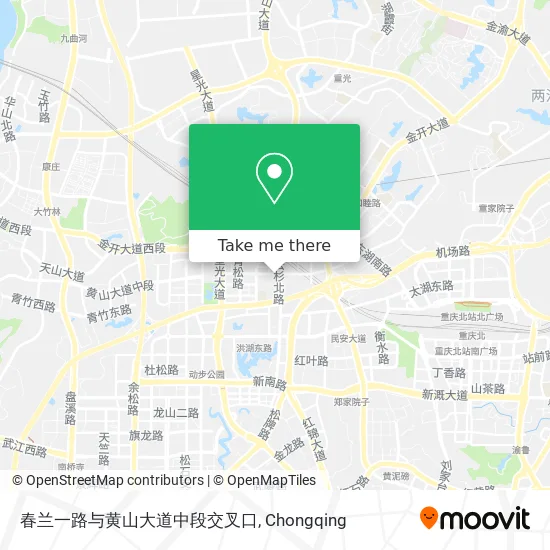 春兰一路与黄山大道中段交叉口 map