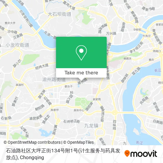 石油路社区大坪正街134号附1号(计生服务与药具发放点) map