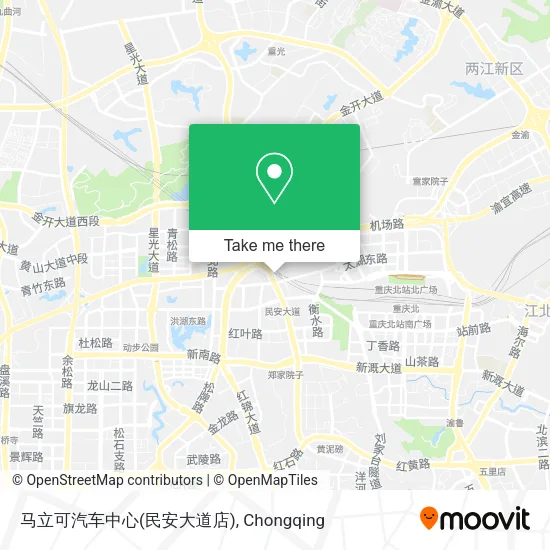 马立可汽车中心(民安大道店) map