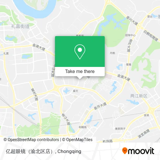 亿超眼镜（渝北区店） map