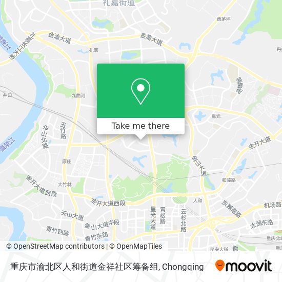 重庆市渝北区人和街道金祥社区筹备组 map