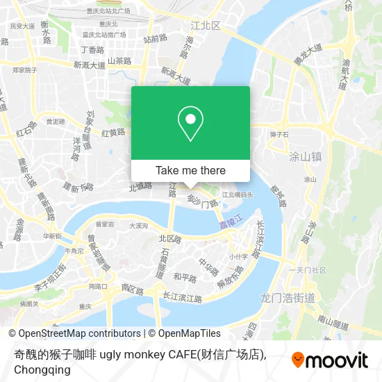 奇醜的猴子咖啡 ugly monkey CAFE(财信广场店) map