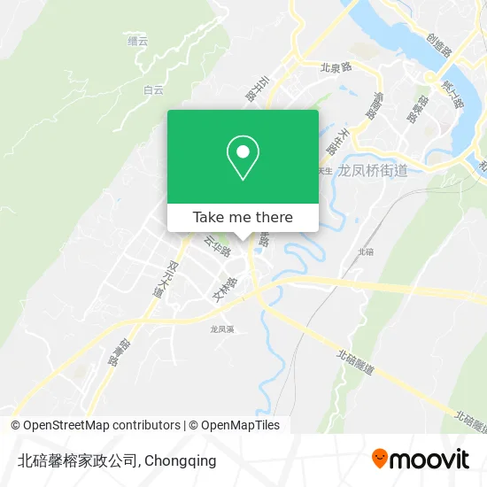北碚馨榕家政公司 map