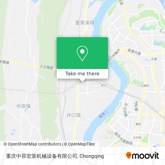 重庆中容宏策机械设备有限公司 map