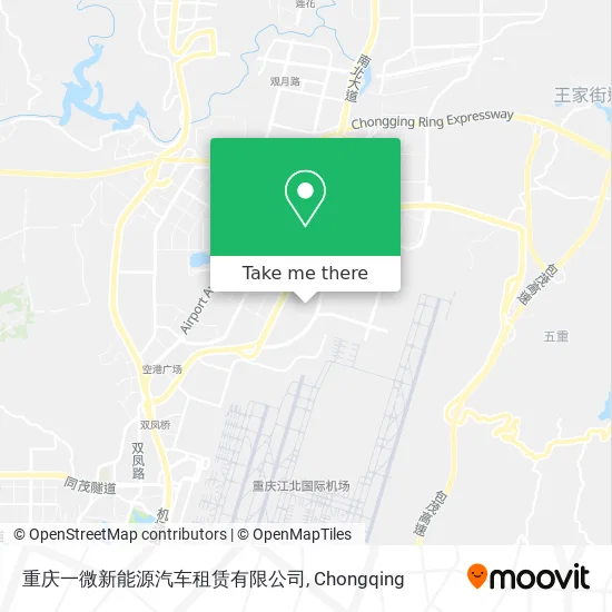 重庆一微新能源汽车租赁有限公司 map