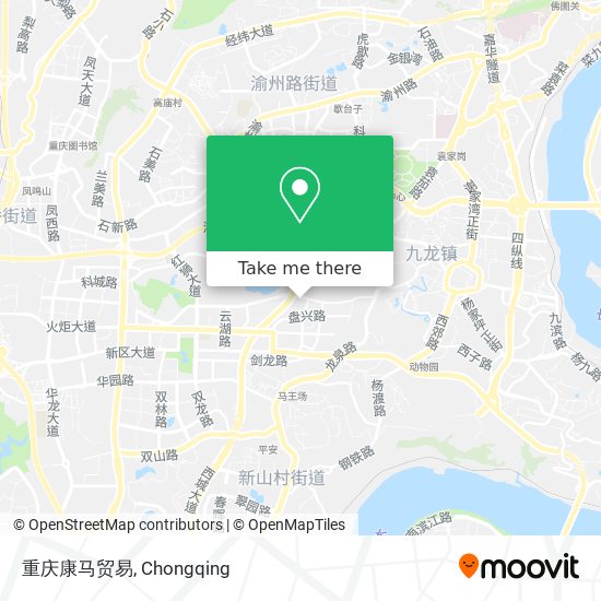 重庆康马贸易 map