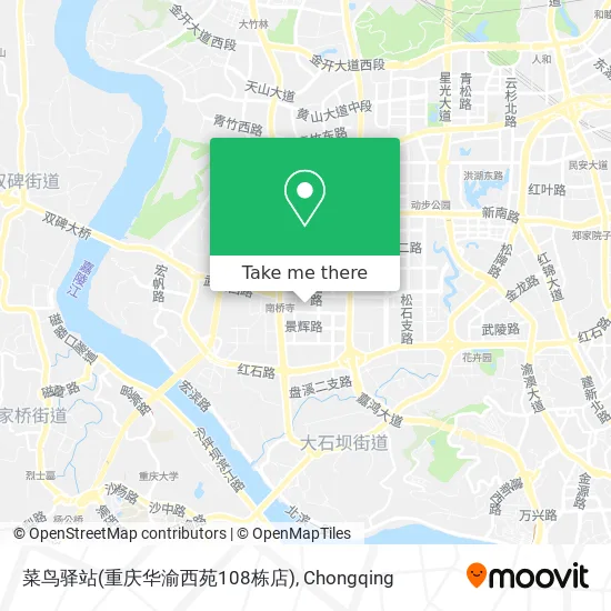 菜鸟驿站(重庆华渝西苑108栋店) map
