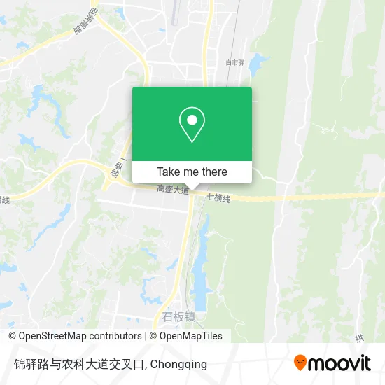 锦驿路与农科大道交叉口 map