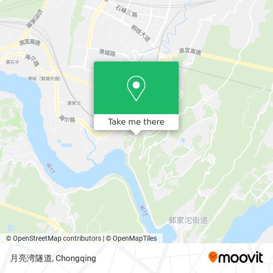 月亮湾隧道 map