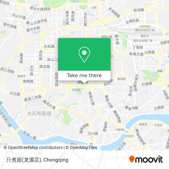只煮面(龙溪店) map