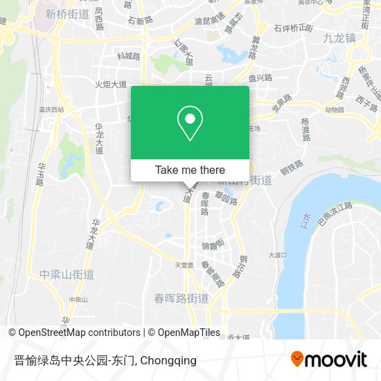晋愉绿岛中央公园-东门 map