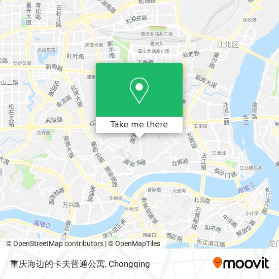 重庆海边的卡夫普通公寓 map