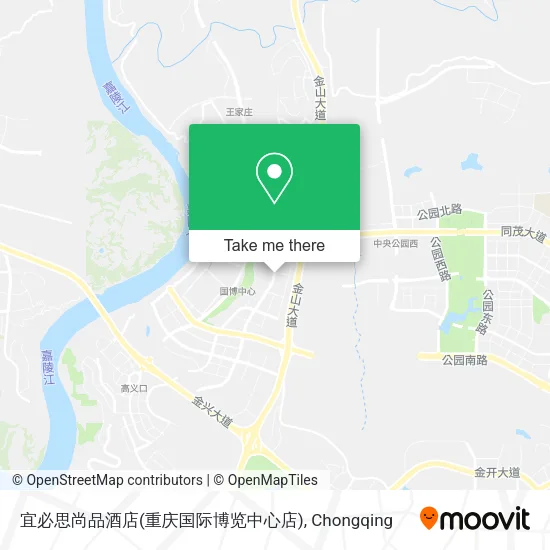 宜必思尚品酒店(重庆国际博览中心店) map