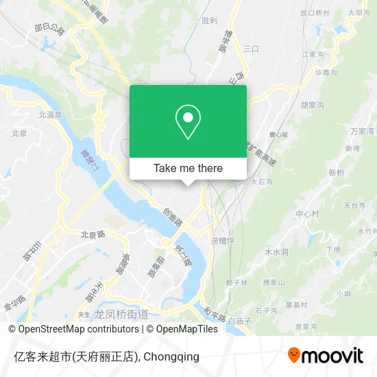 亿客来超市(天府丽正店) map