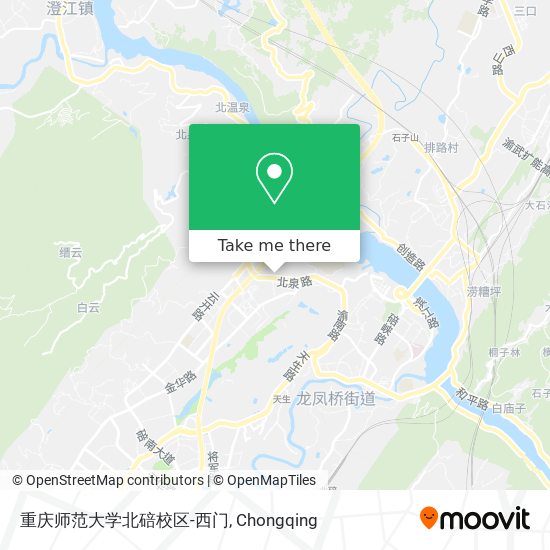 重庆师范大学北碚校区-西门 map