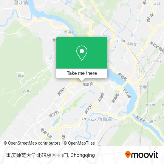 重庆师范大学北碚校区-西门 map