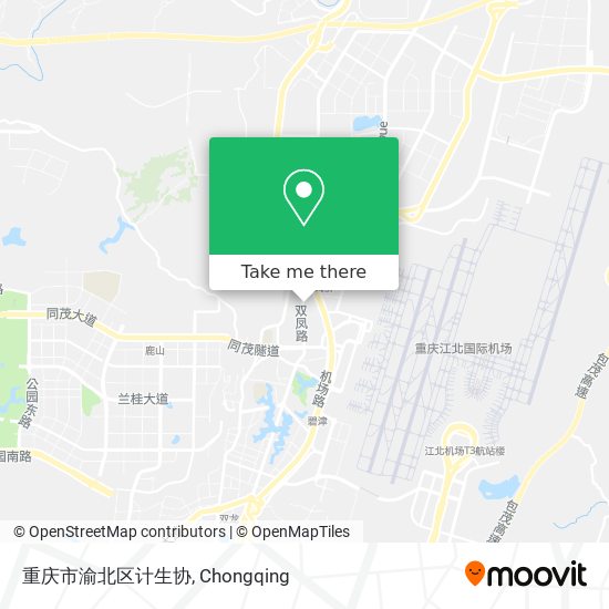 重庆市渝北区计生协 map