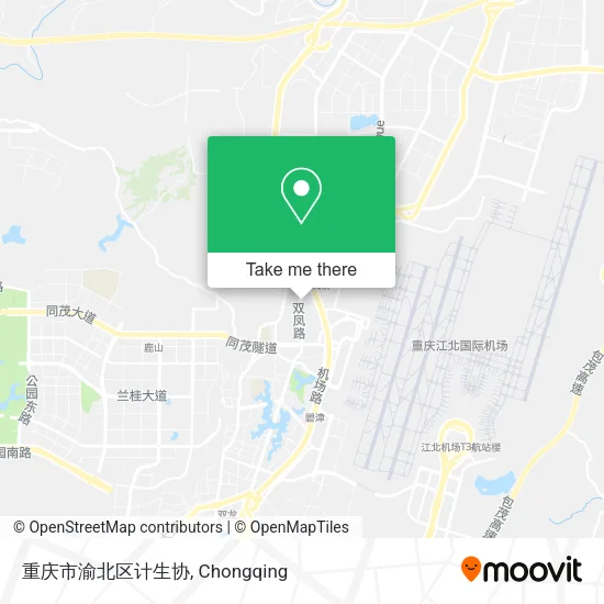 重庆市渝北区计生协 map