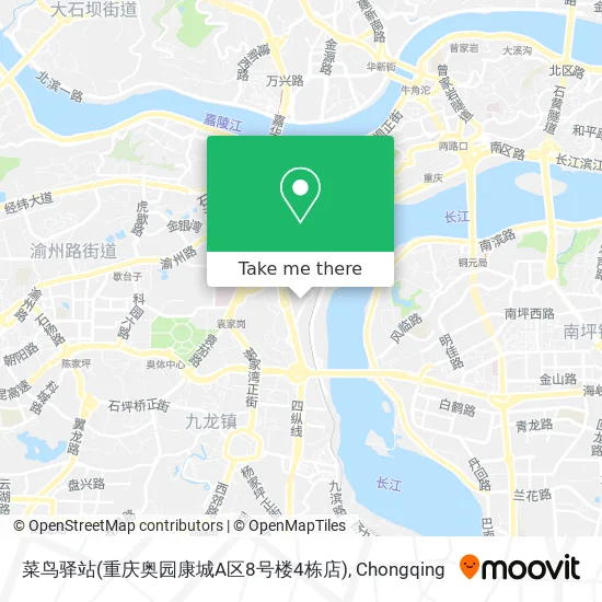 菜鸟驿站(重庆奥园康城A区8号楼4栋店) map