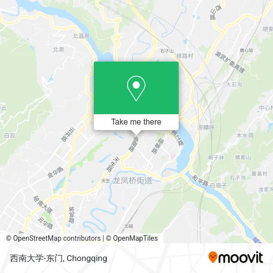 西南大学-东门 map