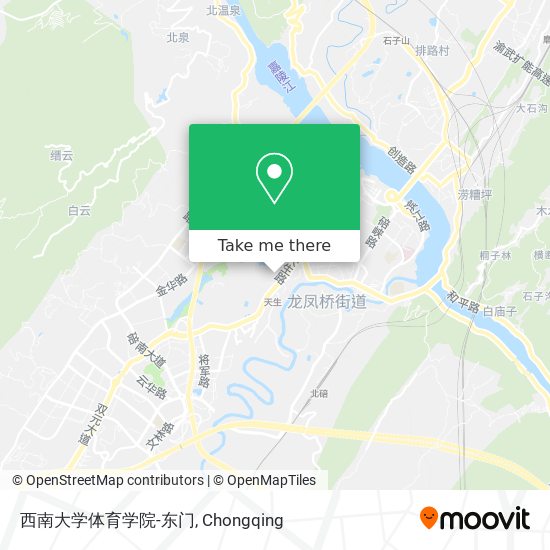 西南大学体育学院-东门 map