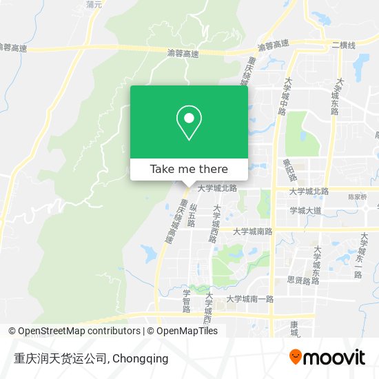 重庆润天货运公司 map