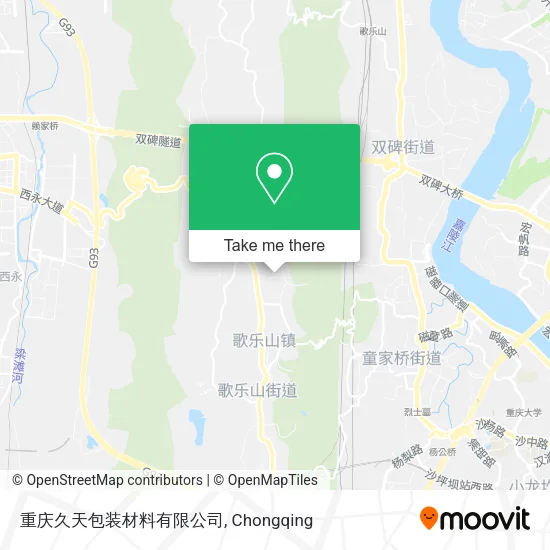 重庆久天包装材料有限公司 map