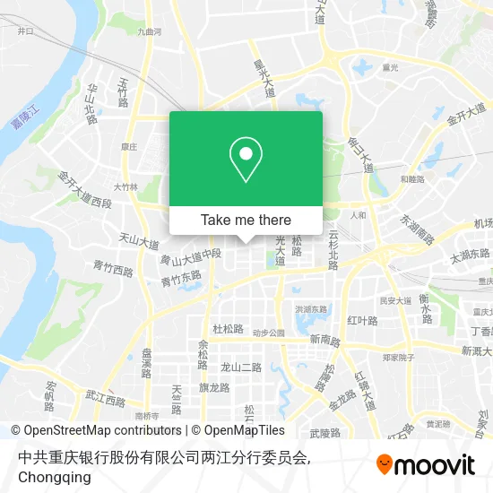 中共重庆银行股份有限公司两江分行委员会 map