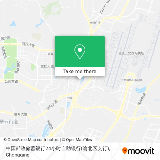 中国邮政储蓄银行24小时自助银行(渝北区支行) map