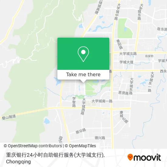 重庆银行24小时自助银行服务(大学城支行) map