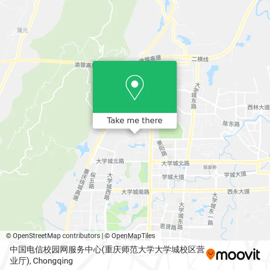 中国电信校园网服务中心(重庆师范大学大学城校区营业厅) map