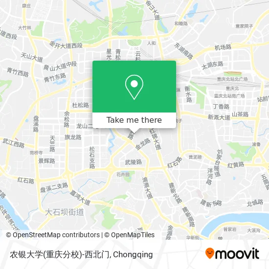 农银大学(重庆分校)-西北门 map