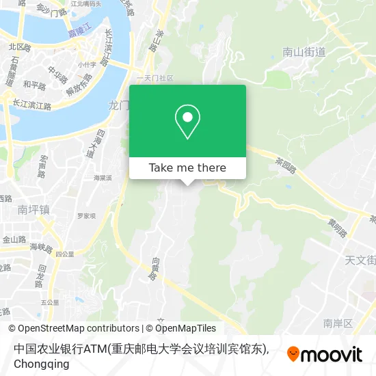 中国农业银行ATM(重庆邮电大学会议培训宾馆东) map