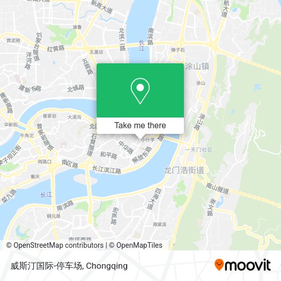 威斯汀国际-停车场 map
