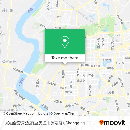 宽融全套房酒店(重庆江北源著店) map