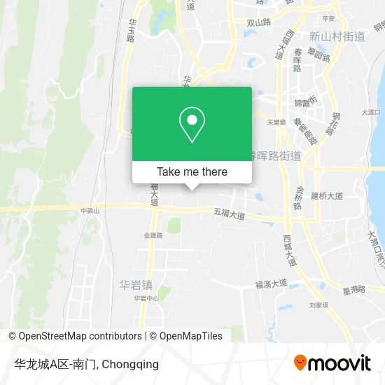 华龙城A区-南门 map