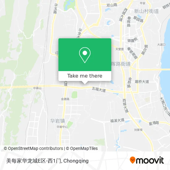 美每家华龙城E区-西1门 map