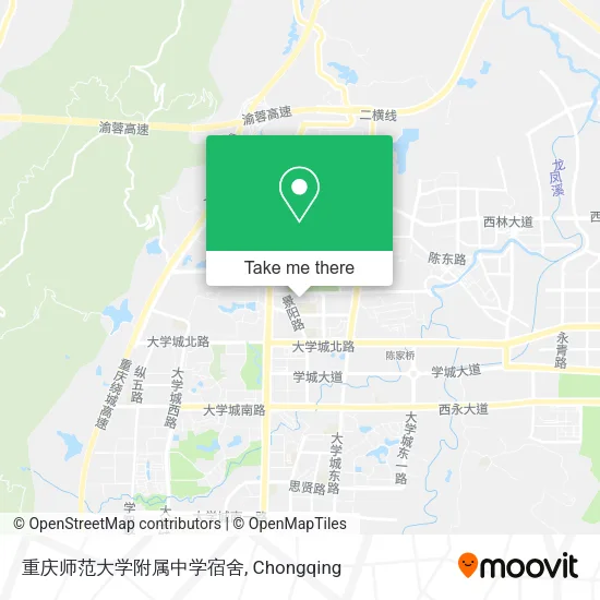 重庆师范大学附属中学宿舍 map