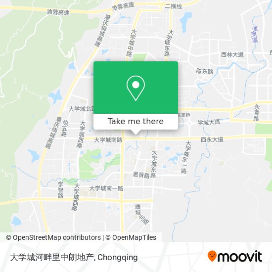 大学城河畔里中朗地产 map